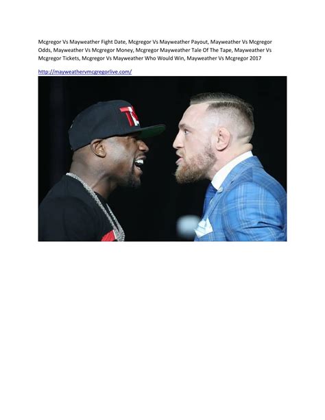 mcgregor mayweather fight odds|Mayweather Vs. McGregor Fight .